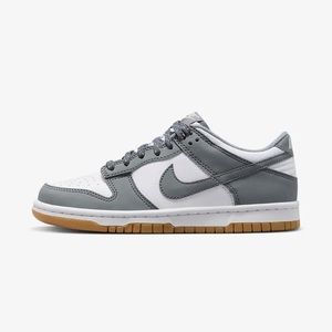 Nike kids Dunk low - Gray and White